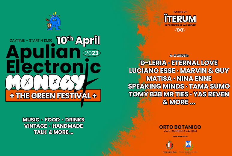 Grandi dj a Pasquetta all’Apulian Electronic Monday