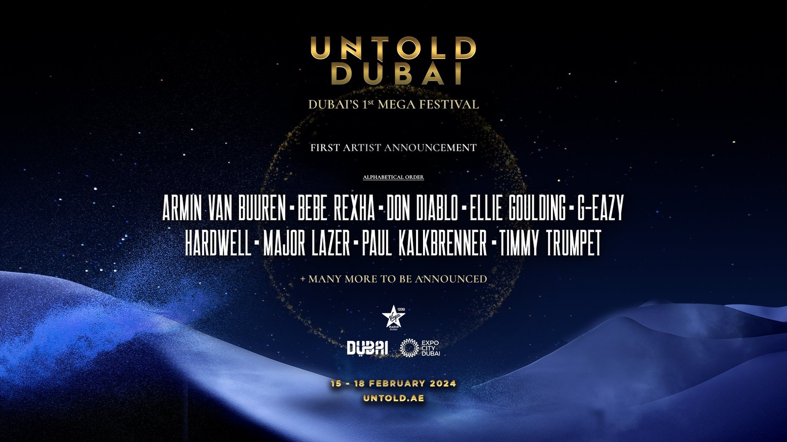 UNTOLD Dubai annuncia i primi super nomi