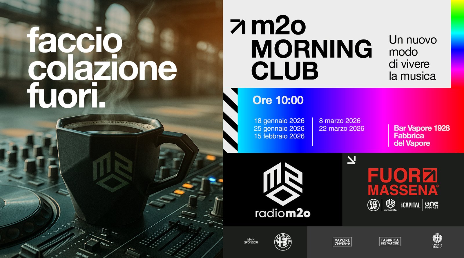 m2o Morning Club, la sveglia domenicale